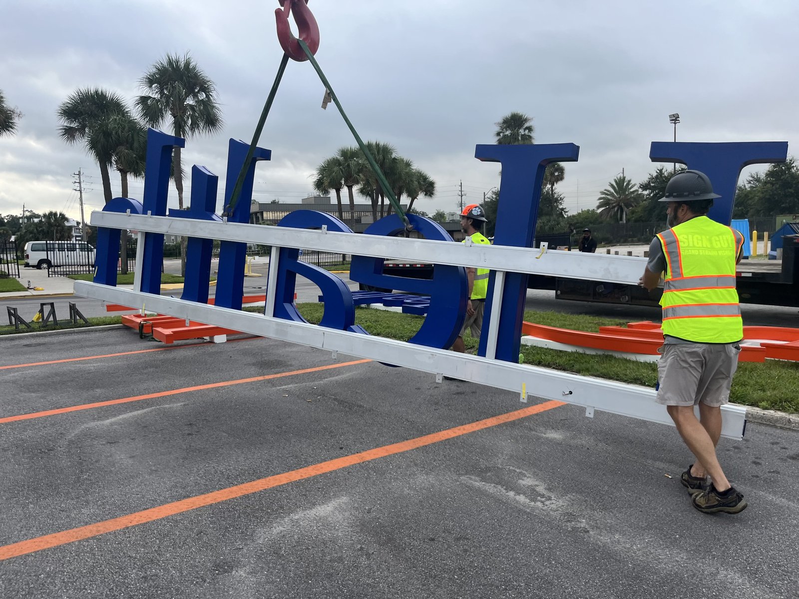 Sign detail close up